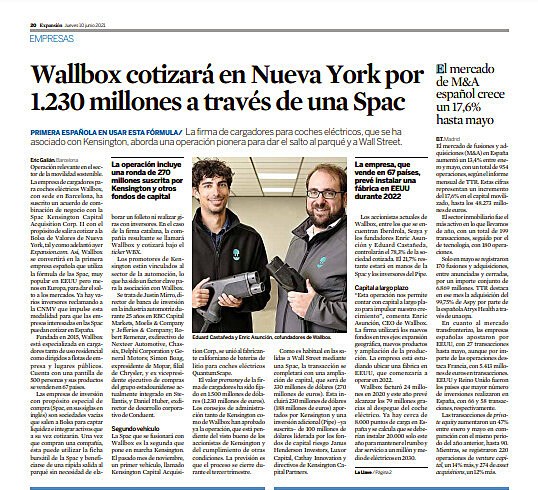 El mercado de M&A espaol crece un 17,6% hasta mayo